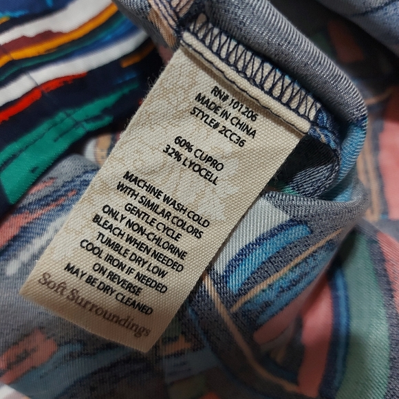 Soft Surrounding Sail Away Boat Print Tunic Top - Picture 14 of 14